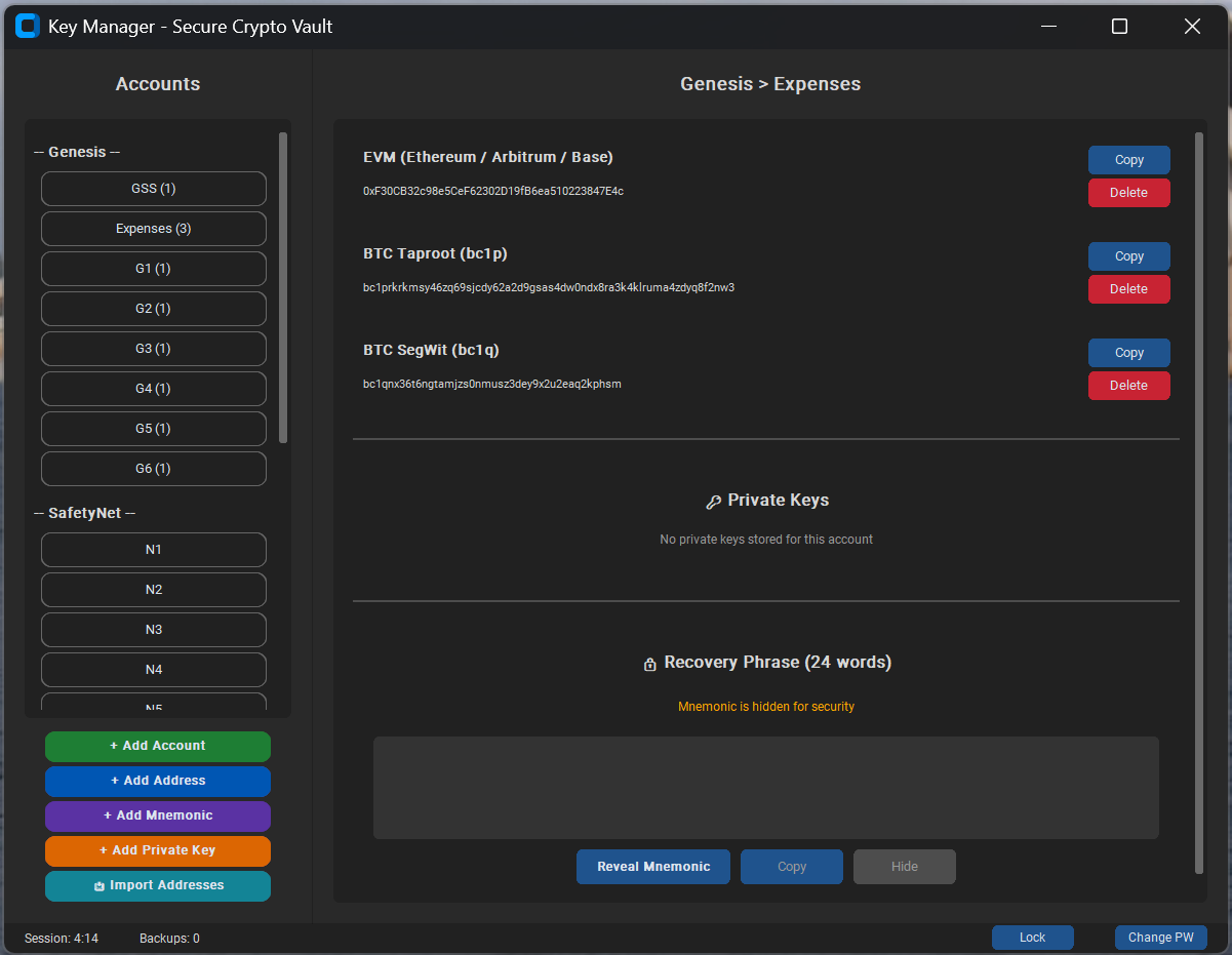 ColdStack — formerly Key Manager